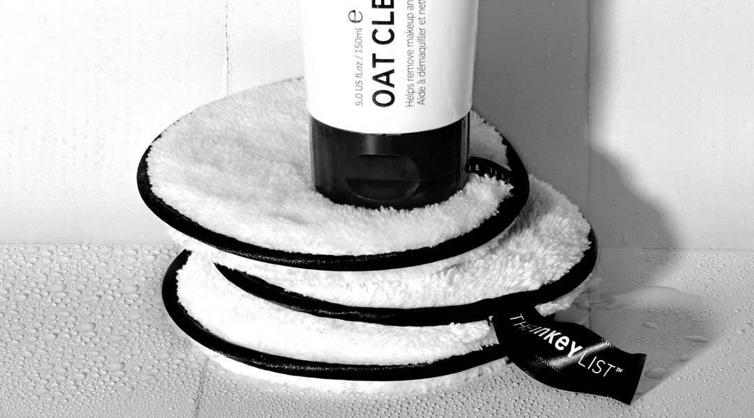 oat cleanser on cotton pads