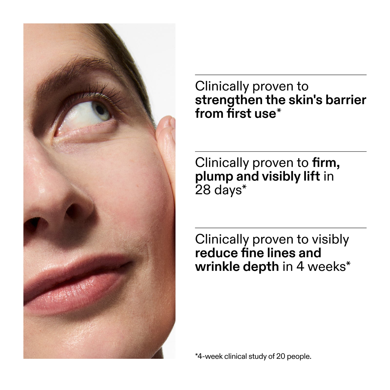 Key stats from recent clinical study of customers using Bio-Active Ceramide Moisturizer