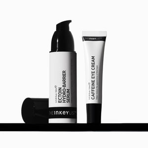 Wake-up and Hydrate Duo on black shelf
