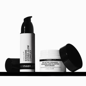 Exosome Hydra-Glow Complex and Bio-Active Ceramide Moisturize on shelf