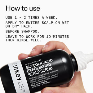 How to use Glycolic Acid Exfoliating Scalp Scrub