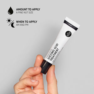 Succinic Acid Treatment: Apply pine sized amount AM & PM