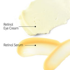 Complete Retinol Routine product textures