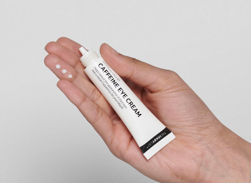 Model using The INKEY List as part of their skincare routine