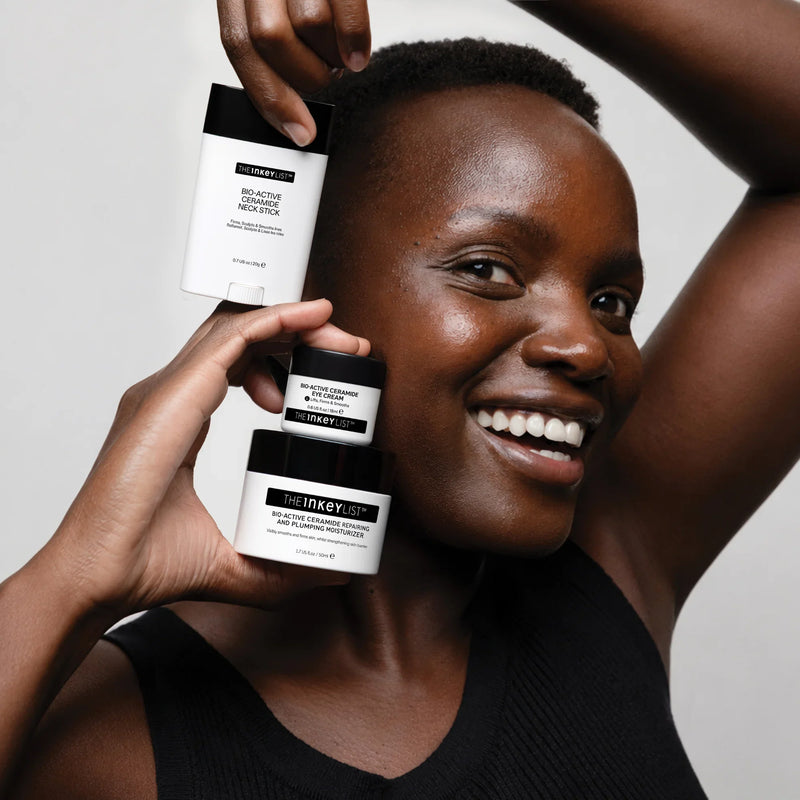 woman holding bio active products 