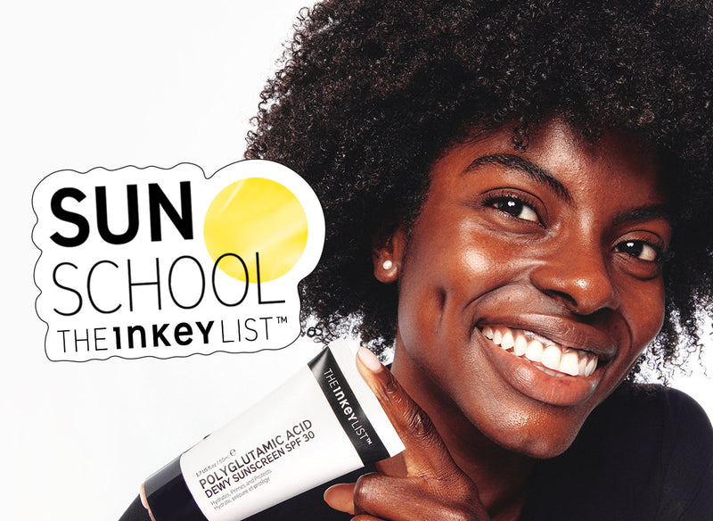 Essential Guide to Suncare & SPF model shot with logo
