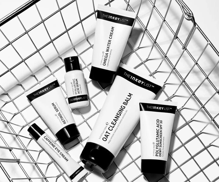 Skincare products in a bundle