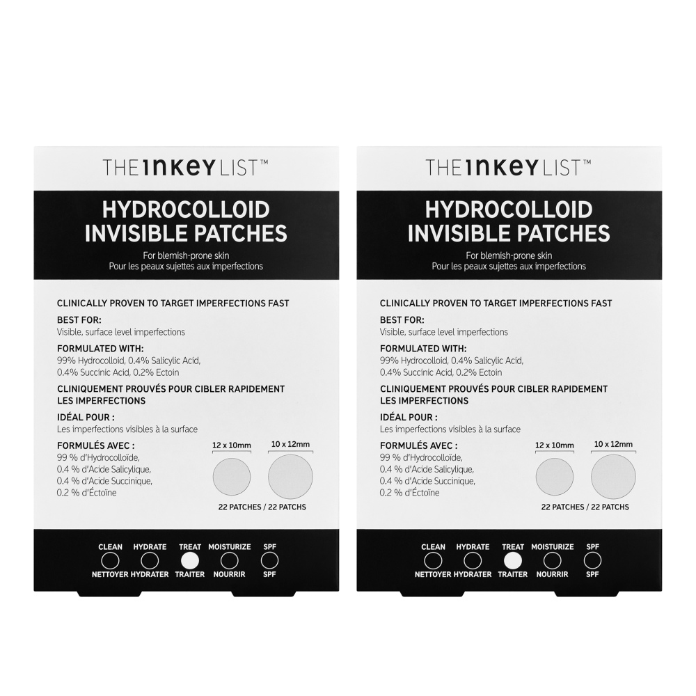 Invisible Patch Hydrocolloid Invisible Patches Duo | The INKEY List CA