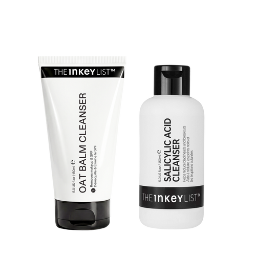 Double Cleanse Duo for Breakouts | Oat Balm + Salicylic Cleanser