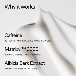 Ingredients in caffeine eye cream