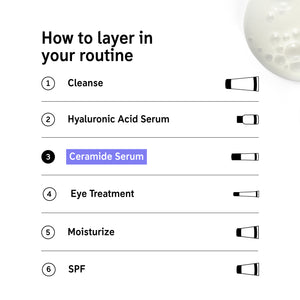 How to layer Ceramide Serum in your routine