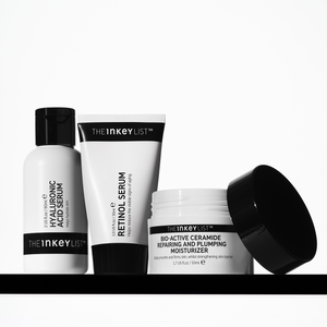 The Fine Lines & Wrinkles Trio products on a shelf