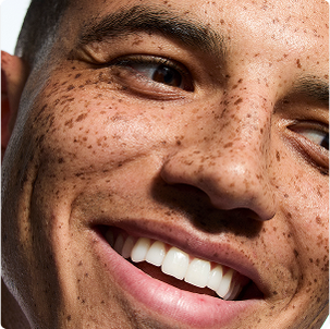 Model smiling 