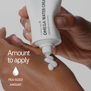 Amount of Omega Water Cream to apply