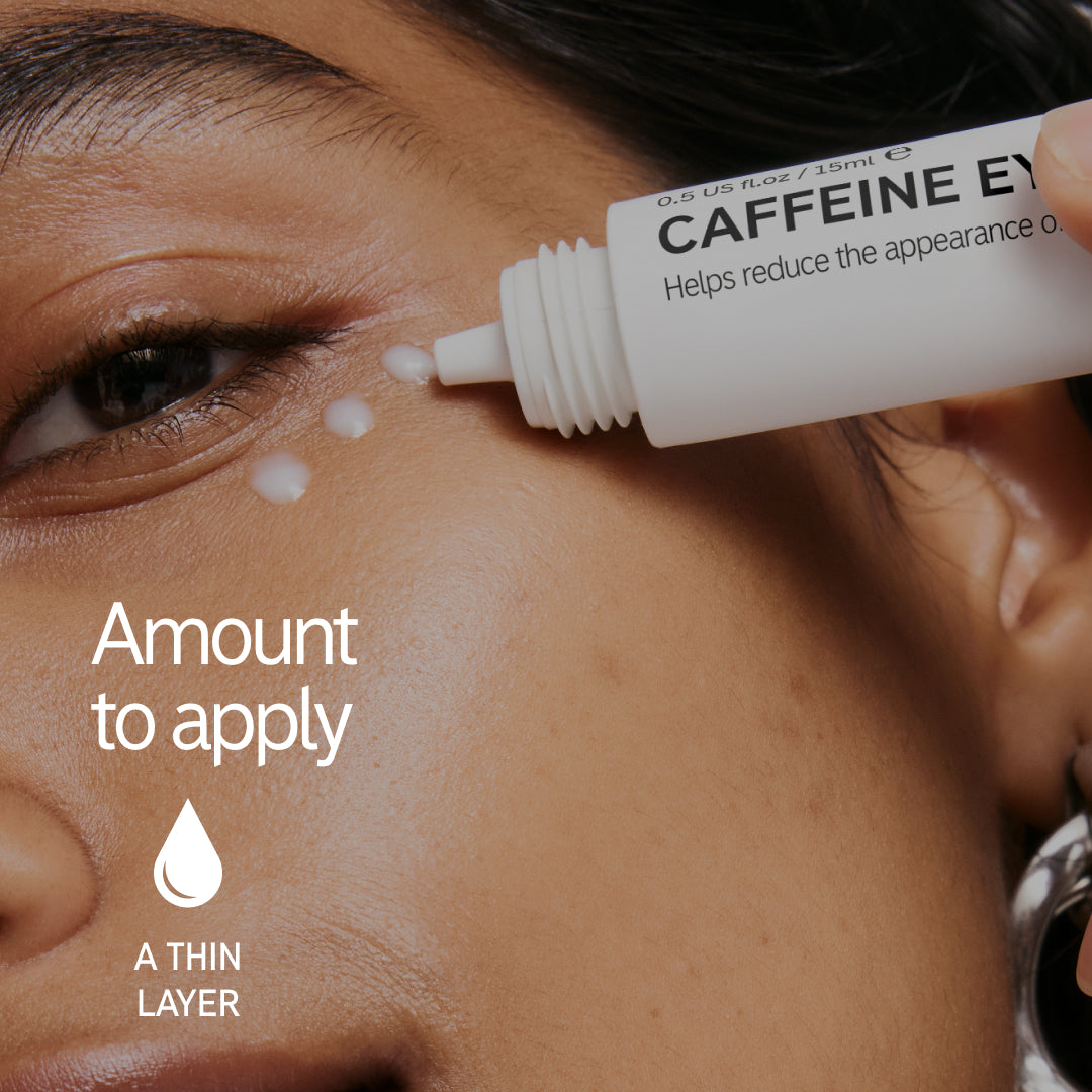 Amount of Caffeine Eye Cream to apply