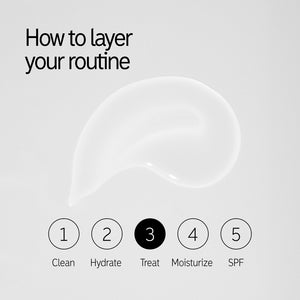 How to layer Niacinamide Serum in your routine. Step 3 Treat