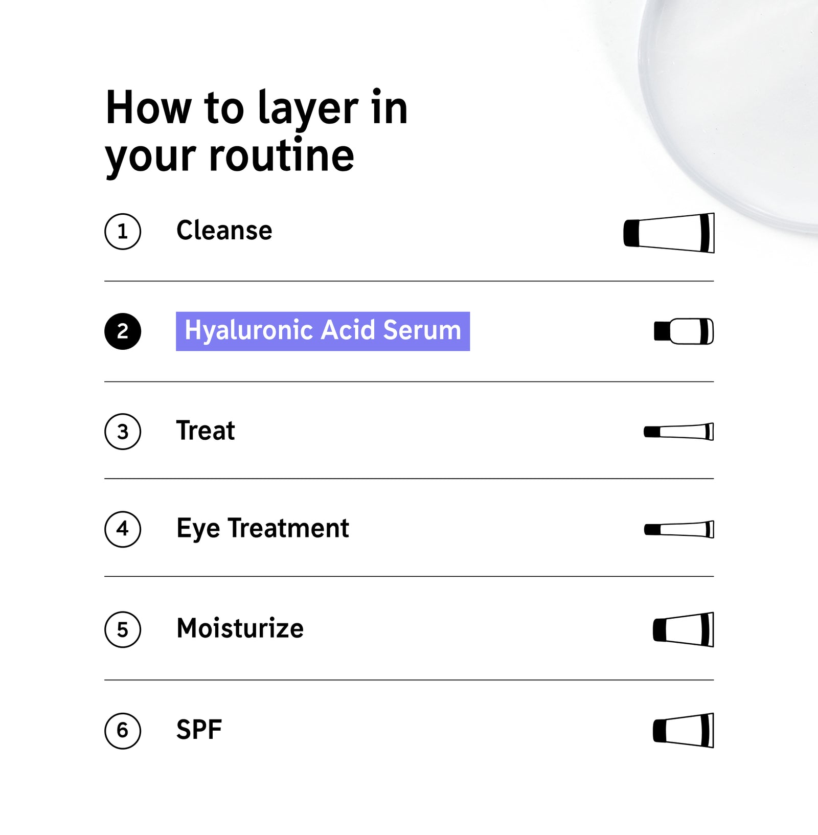 How to layer Hyaluronic Acid Serum in your routine