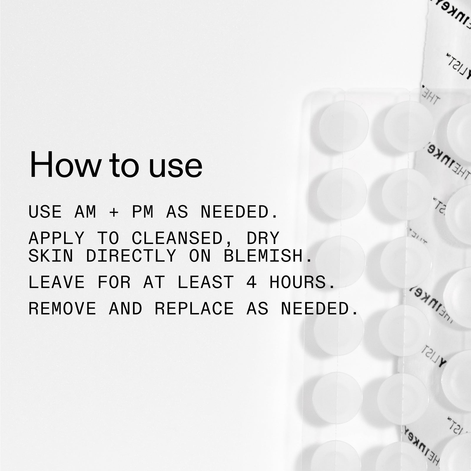 How to use Hydrocolloid Invisible Patches
