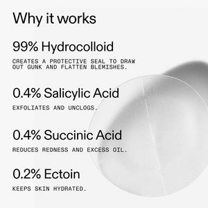 Ingredients in Hydrocolloid Invisible Patches