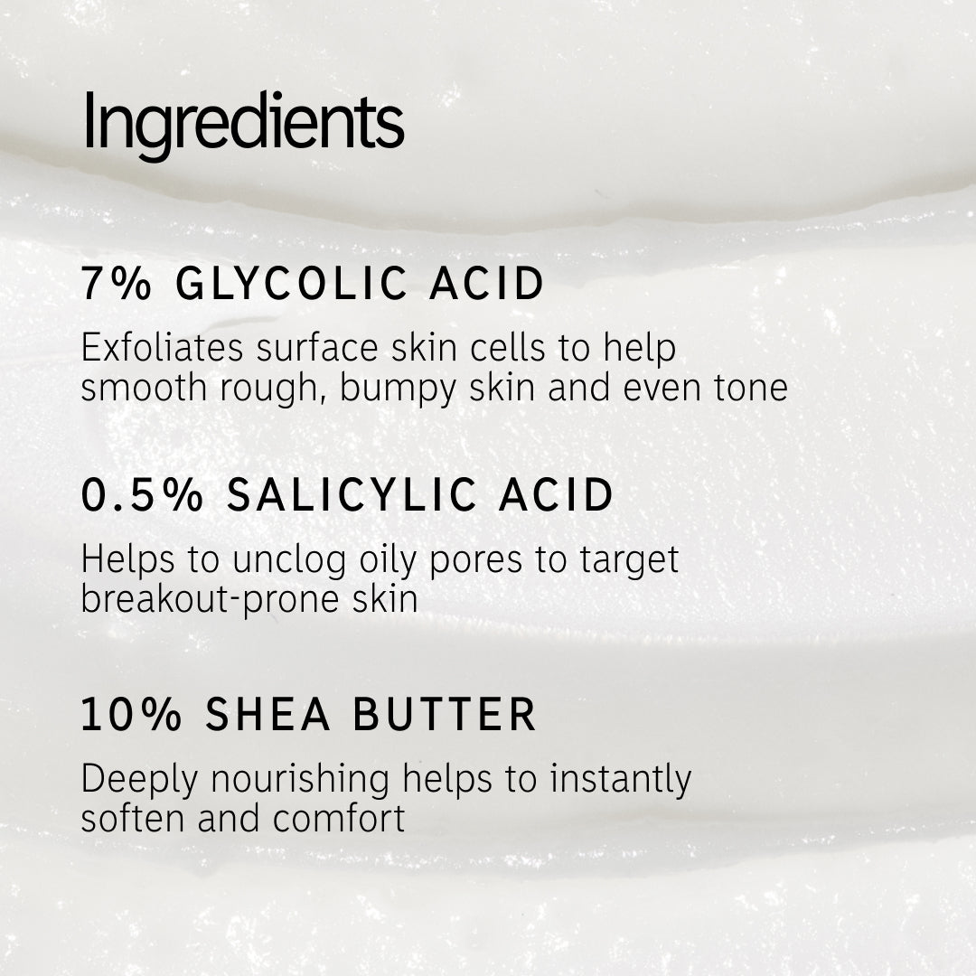 Ingredients in Glycolic body stick