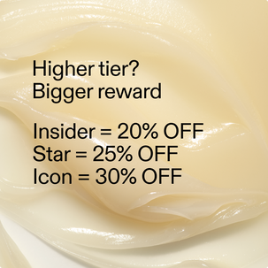 Text overlay on a creamy texture background with discount information.