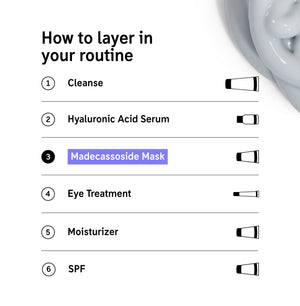 How to layer Madecassoside Mask in your routine