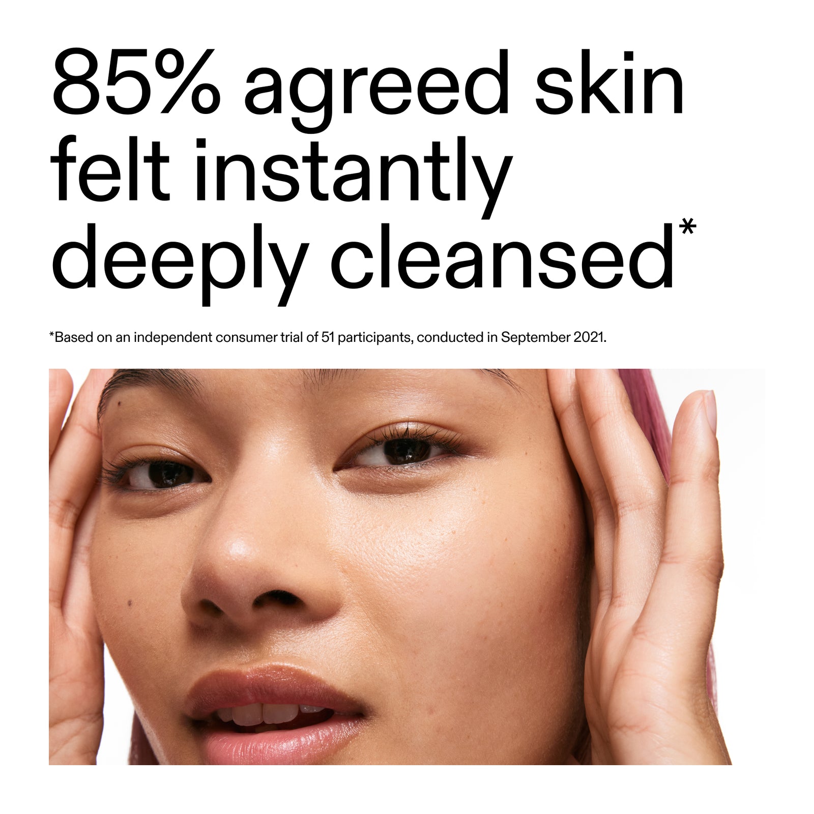 Key claim from recently clinical trial using Hyaluronic Acid Cleanser