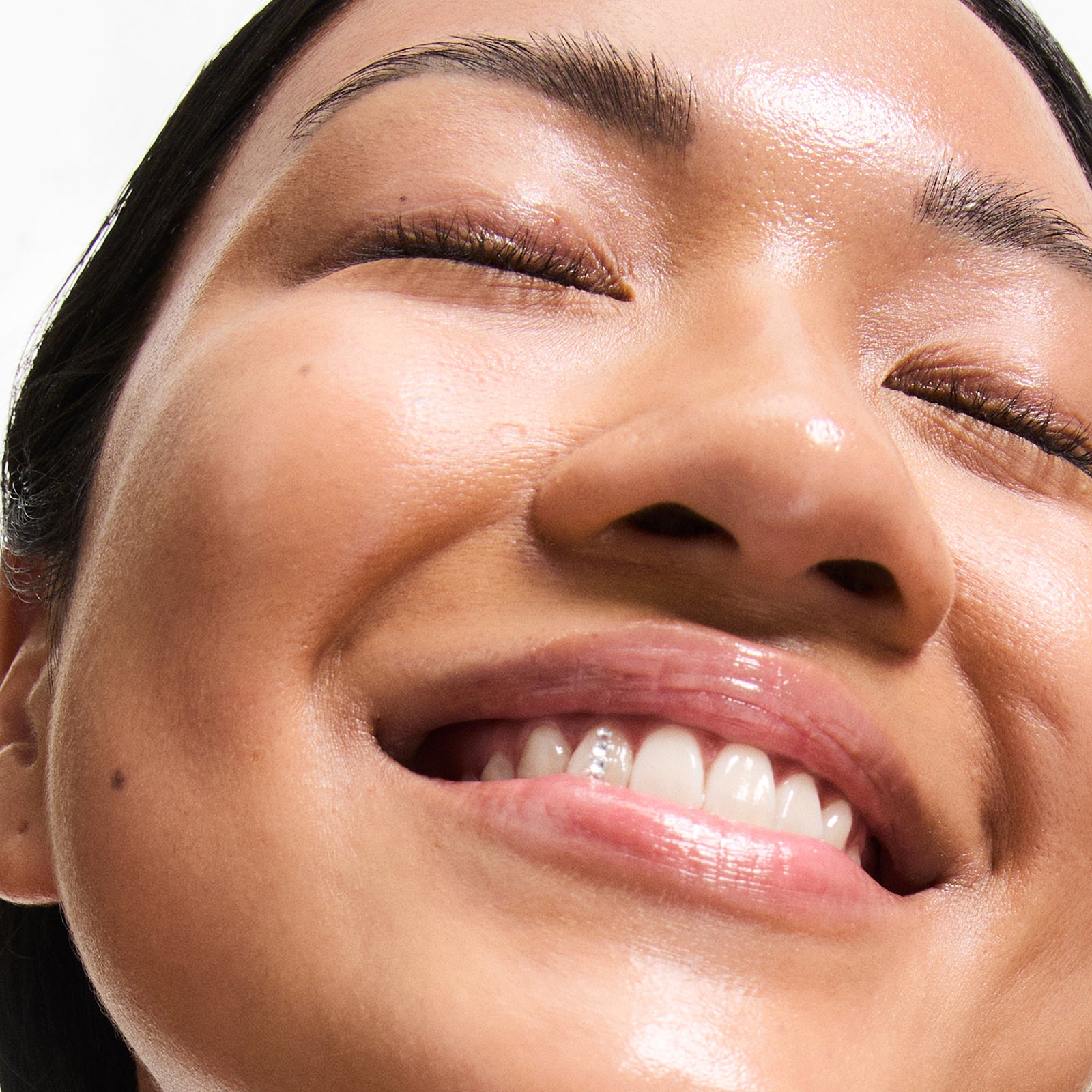 Close-up of a person's face 