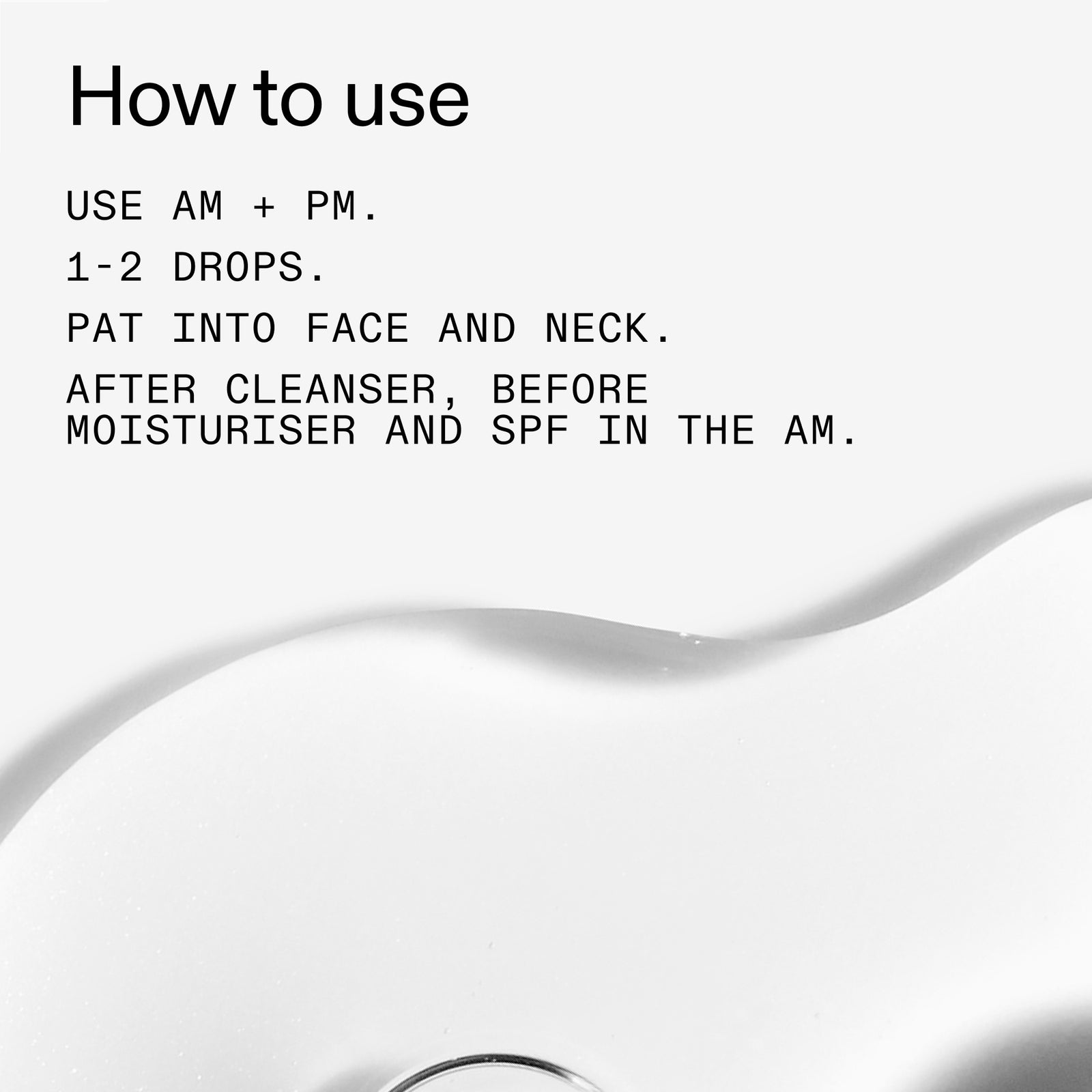 Instructions for using a PHA Toner product with a white background