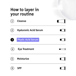 How to layer Phytic Acid Serum in. your routine