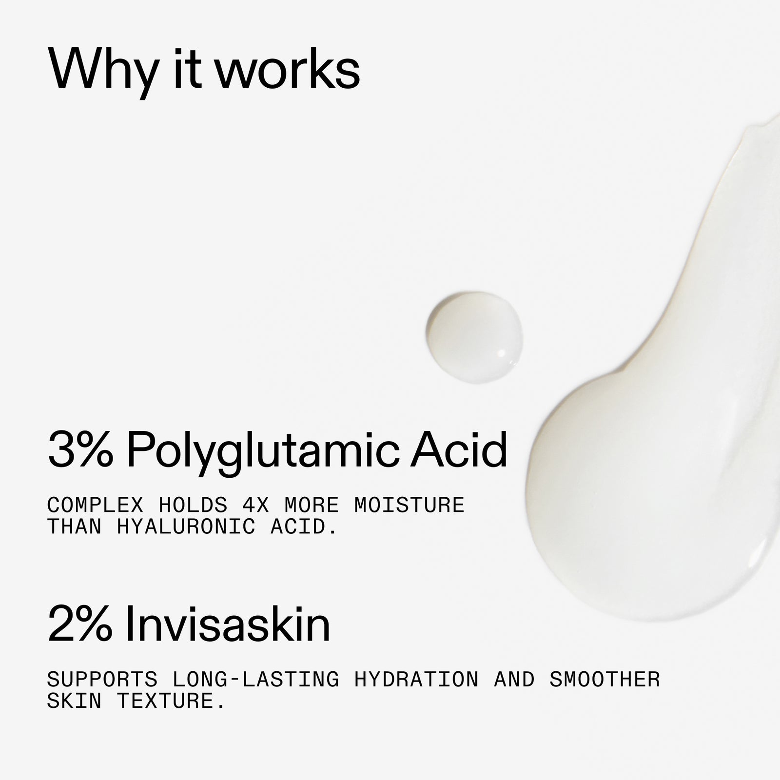 Inredients in Polyglutamic Acid Serum