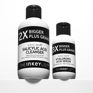 Supersize Cleanse & Hydrate Duo light shot of products on white shelf