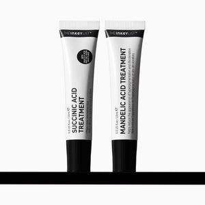 Two tubes of The Inkey List skincare treatment on a white background