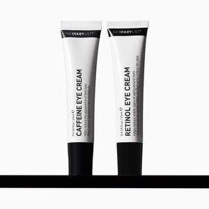 Two tubes of The Inkey List eye cream on a white background
