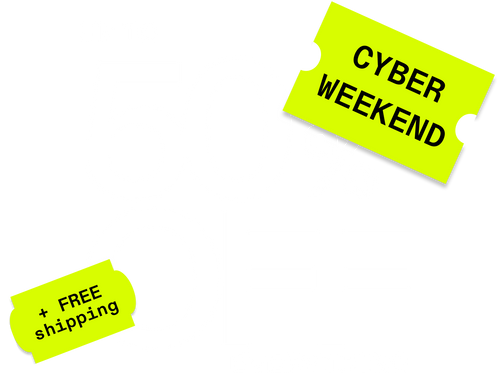 Up to 50% off everything Cyber weekend