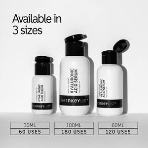 Available in 3 sizes. 30ml (60 uses), 60ml (120 uses), 100ml (180 uses)