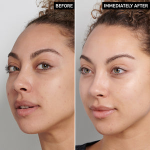Before and after using Fulvic Acid Cleanser
